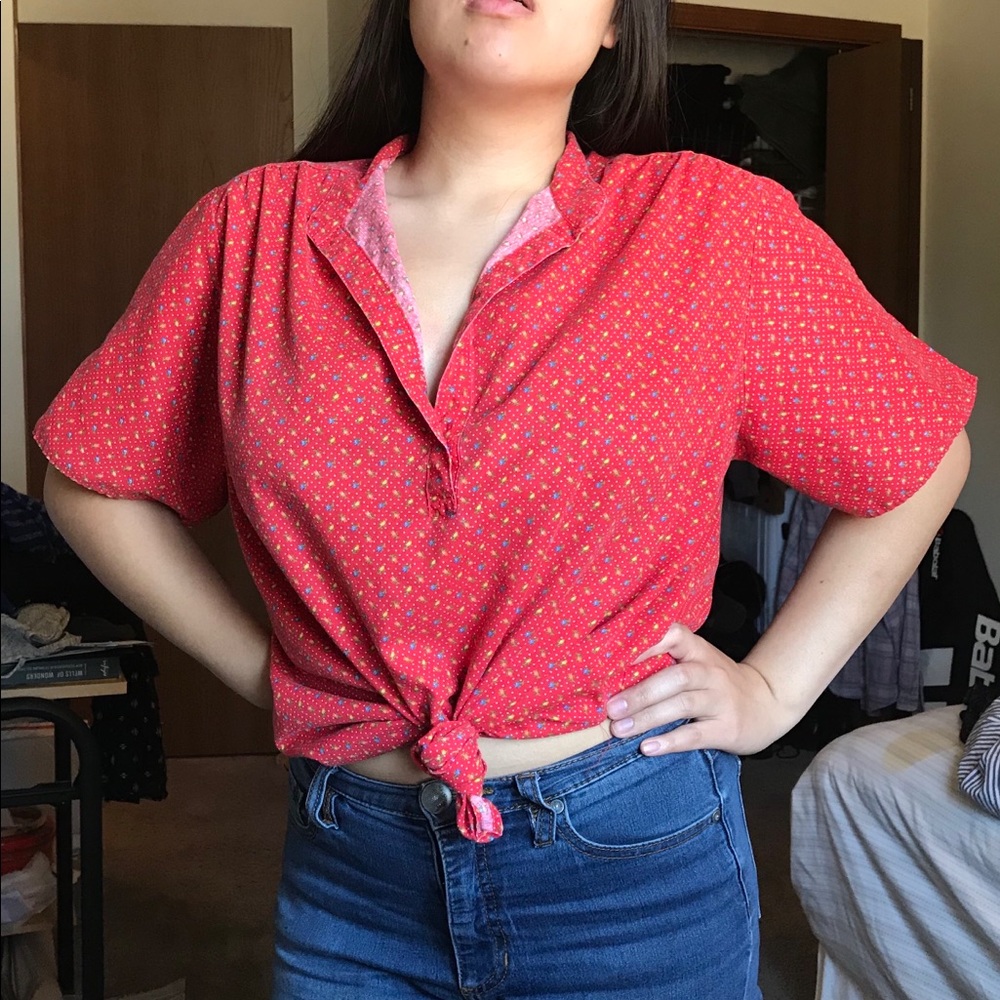 Vintage - Patterned Blouse